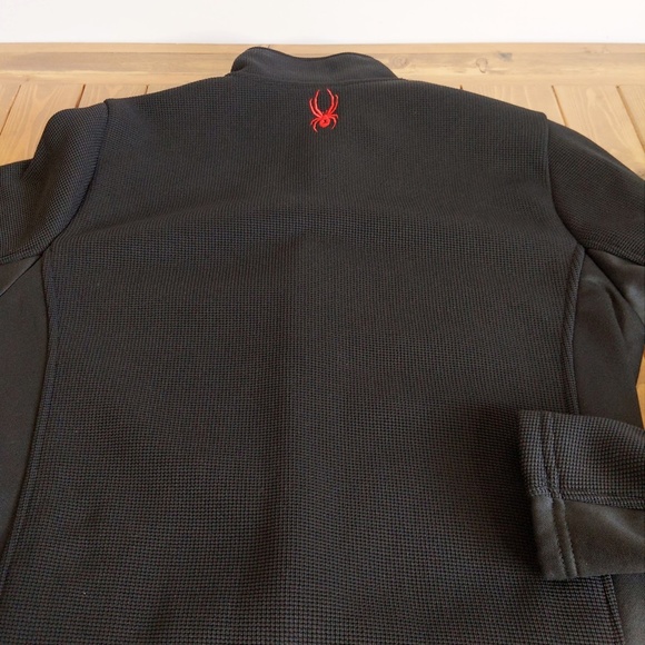 Spyder Boys Black Full Zip Ski  Sweater Jacket XL - Picture 9 of 11